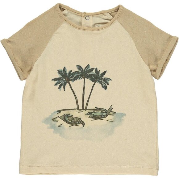 Ettie & H Ruan T-Shirt NWT Palm Tree & Crocodile Print 3T - Picture 2 of 6